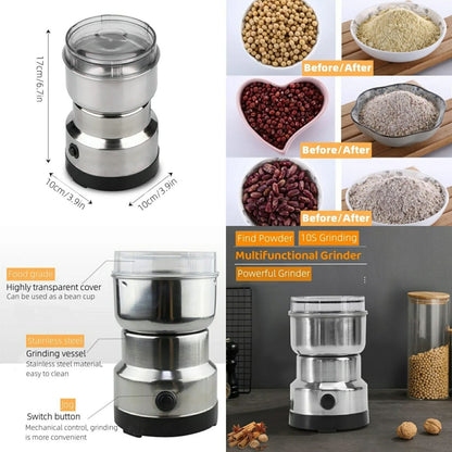 Multi - Functional Electric Stainless Steel Grinder – Coffee, Spices & Masala - Saadiq.pk