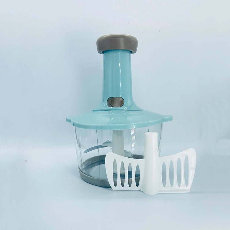 Multi - Functional Hand Push Speedy Chopper – 2L Manual Vegetable Cutter - Saadiq.pk