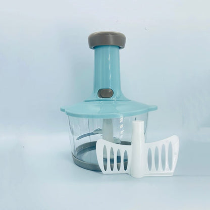 Multi - Functional Hand Push Speedy Chopper – 2L Manual Vegetable Cutter - Saadiq.pk