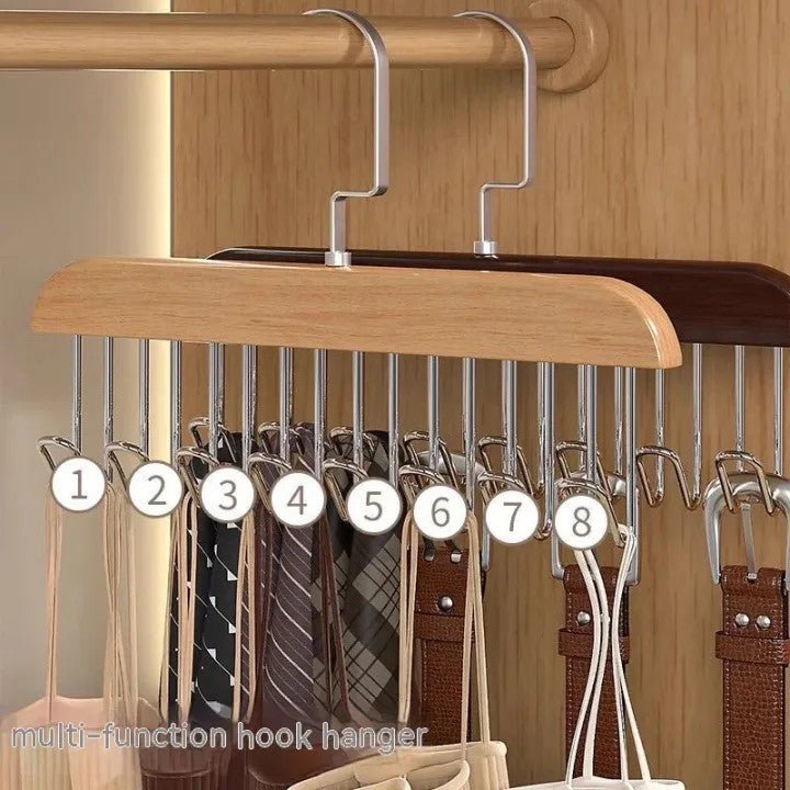 Multi Hook Wall Mount Hanger – Space - Saving Clothes & Accessories Rack - Saadiq.pk