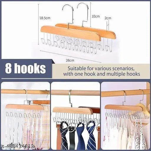 Multi Hook Wall Mount Hanger – Space - Saving Clothes & Accessories Rack - Saadiq.pk