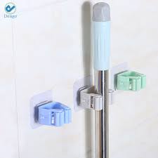 Multi - purpose Holders (Pack of 2) – Adhesive Mop & Broom Wall Hanger - Saadiq.pk