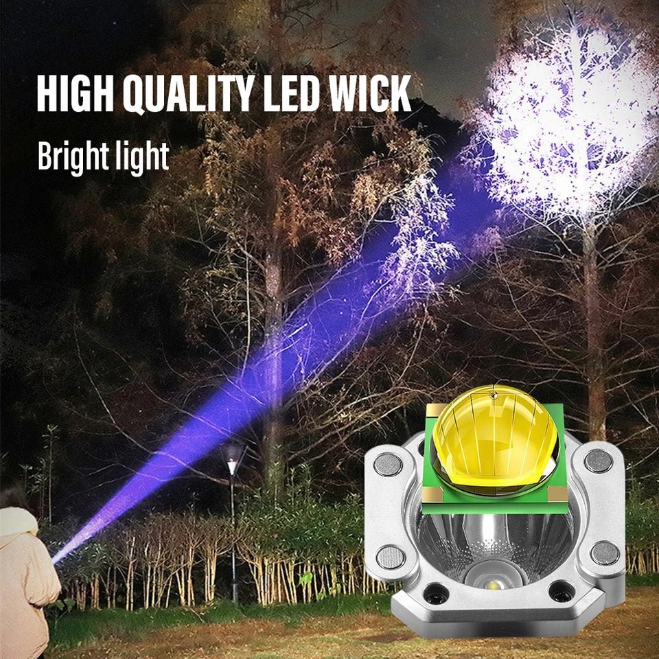 Multifunctional Emergency Hammer Flashlight with Power Bank - Saadiq.pk