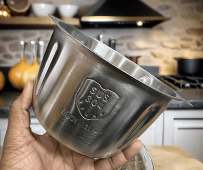 Multifunctional Manual Stainless Steel Push Chopper – Large Capacity - 2L - Saadiq.pk