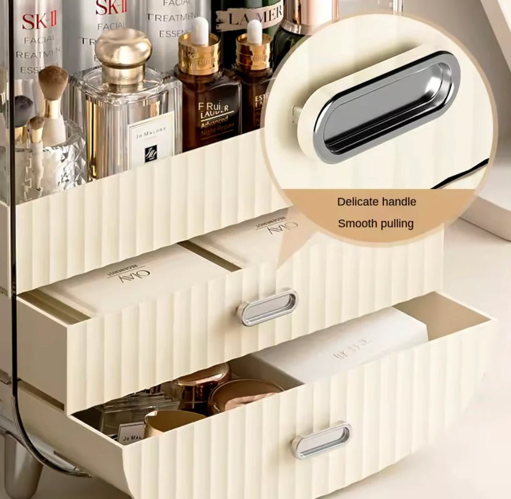 Multipurpose Acrylic Cosmetic Organizer – Transparent Makeup Drawer Box - Saadiq.pk