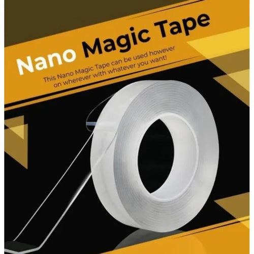 Multipurpose Double - Sided Nano Tape – Strong Washable & Reusable Adhesive - Saadiq.pk