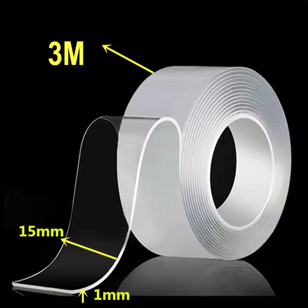 Multipurpose Double - Sided Nano Tape – Strong Washable & Reusable Adhesive - Saadiq.pk