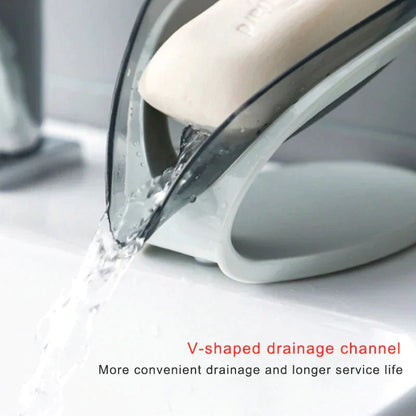 Soap Holder Leaf Shape – Self-Draining Bathroom & Kitchen Soap Dish