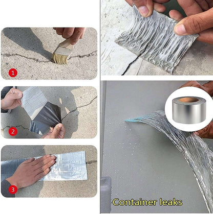 New Waterproof Tape Professional Aluminum Foil Adhesive Butyl Tape - Saadiq.pk