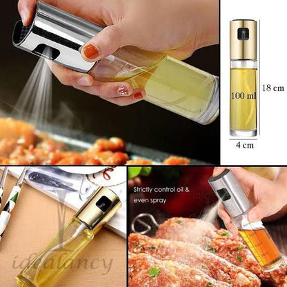 Oil Spray Bottle (100ml) – Silicone Bristle & Heat Resistant - Saadiq.pk