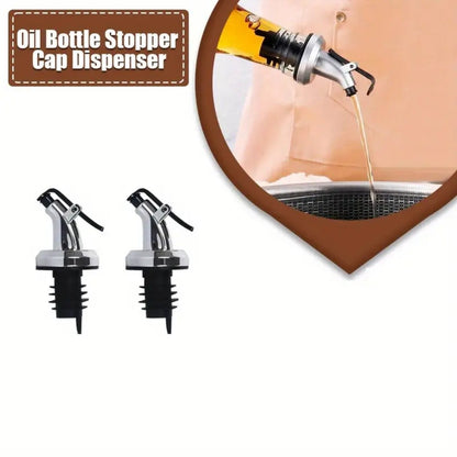 Glass Oil Dispenser Bottle – Stainless Steel Pourer | Leak-Proof Kitchen Oil & Vinegar Container 300ML