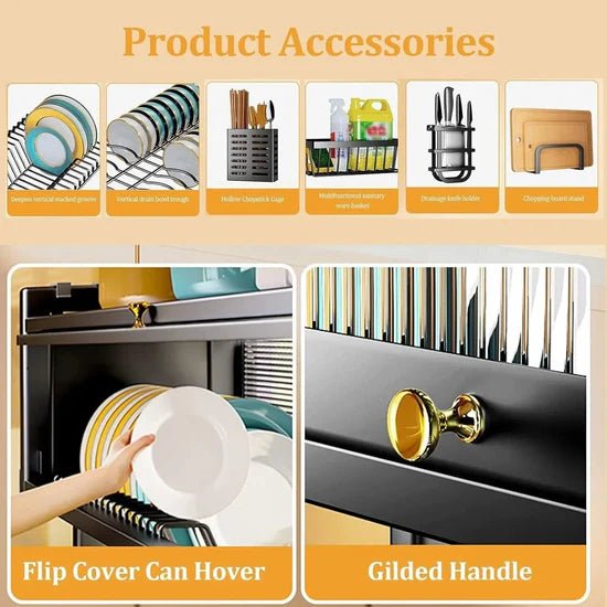 Over The Sink Rack for Kitchen – Multi - Functional Kitchen Storage Organizer - Saadiq.pk