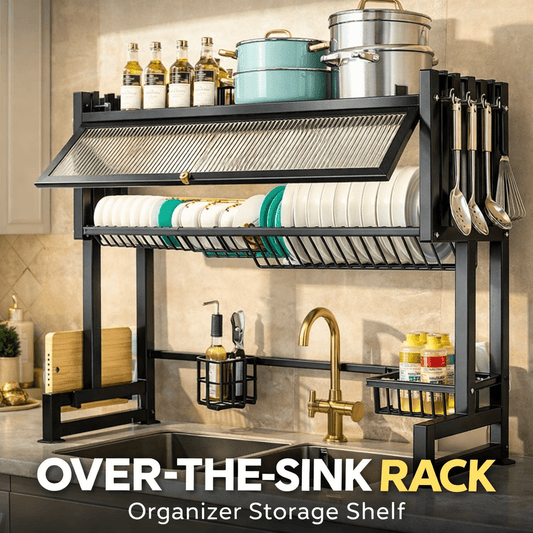 Over The Sink Rack for Kitchen – Multi - Functional Kitchen Storage Organizer - Saadiq.pk