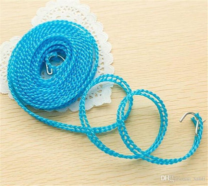 Plastic Cloth Hanging Rope Clothesline – 5 Meters Durable & Adjustable - Saadiq.pk