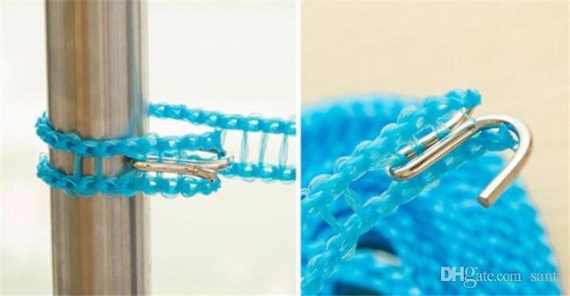 Plastic Cloth Hanging Rope Clothesline – 5 Meters Durable & Adjustable - Saadiq.pk