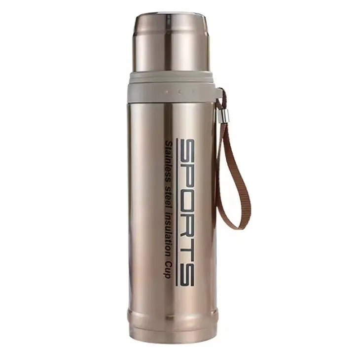 Portable 750ml Vacuum Insulated Stainless Steel Bullet Bottle – Leak - Proof Thermos - Saadiq.pk