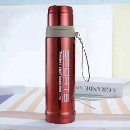 Portable 750ml Vacuum Insulated Stainless Steel Bullet Bottle – Leak - Proof Thermos - Saadiq.pk