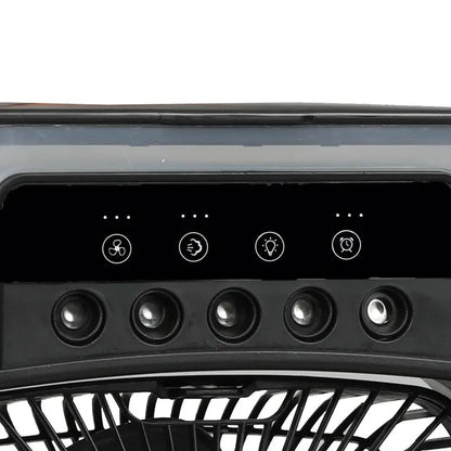 Portable Air Cooler Desk Fan with Water Spray – USB Mini Air Conditioner - Saadiq.pk