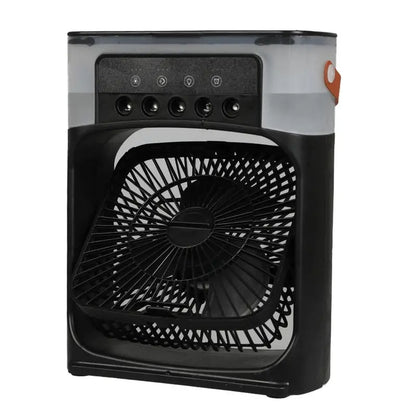 Portable Air Cooler Desk Fan with Water Spray – USB Mini Air Conditioner - Saadiq.pk