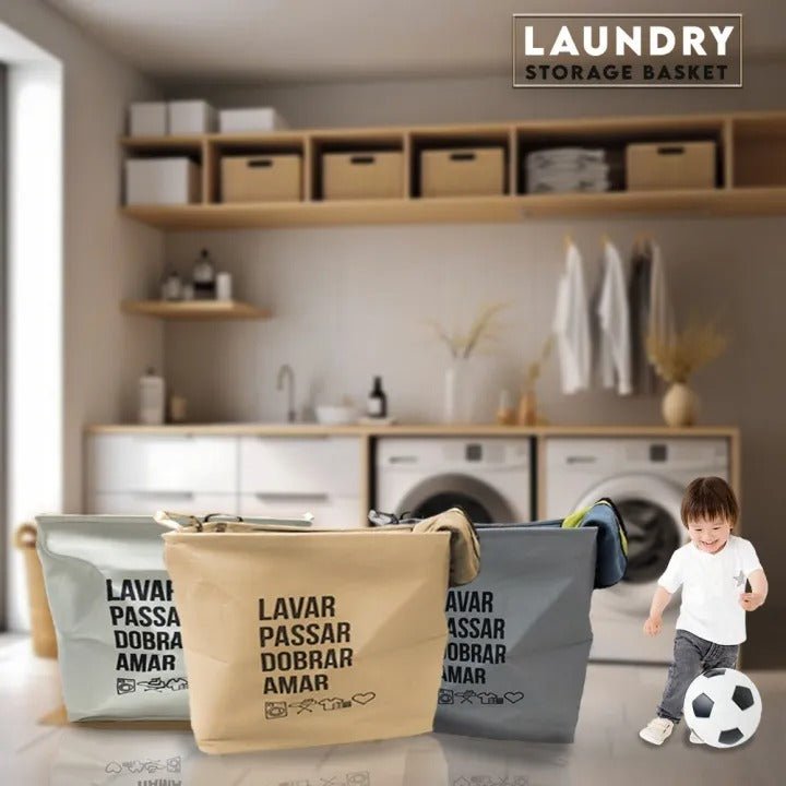 Portable Foldable Storage Basket – Simple Multi - Purpose Organizer - Saadiq.pk