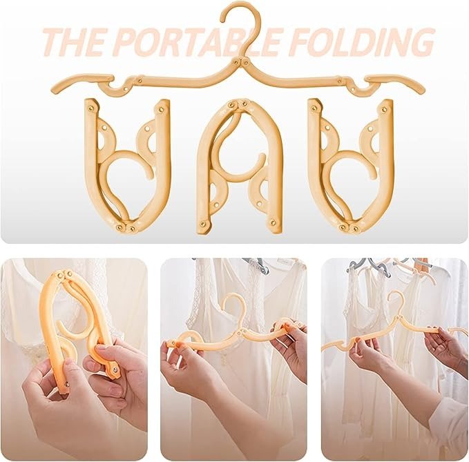 Portable Folding Clothes Hangers – Travel & Home Use - Saadiq.pk