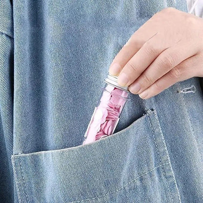 Portable Mini Flower Paper Soap – Travel - Friendly Disposable Soap Sheets - Saadiq.pk