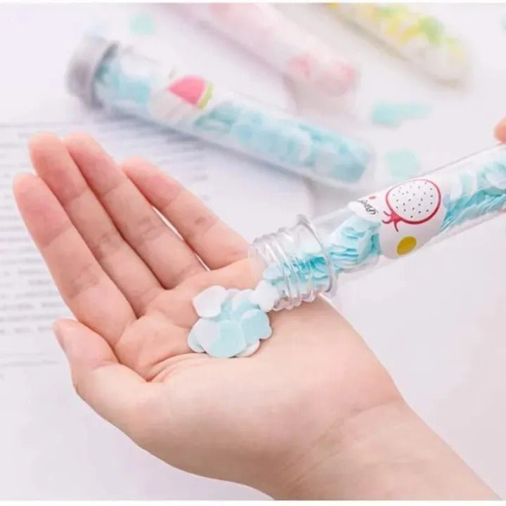 Portable Mini Flower Paper Soap – Travel - Friendly Disposable Soap Sheets - Saadiq.pk