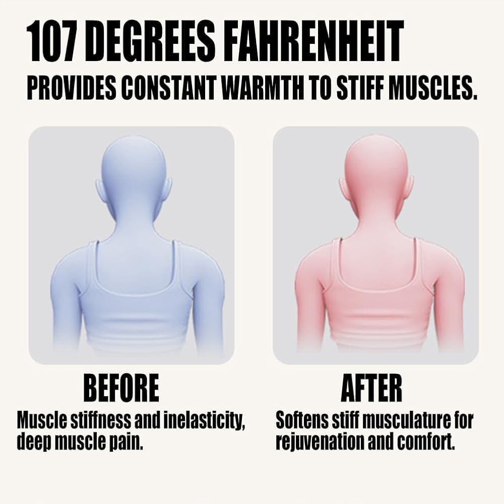 Portable Neck & Back Massager | Heat Therapy - Saadiq.pk