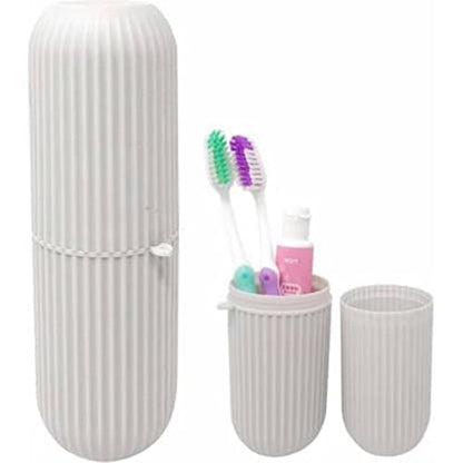 Portable Toothbrush Holder Kit – Travel - Friendly Hygiene Case - Saadiq.pk