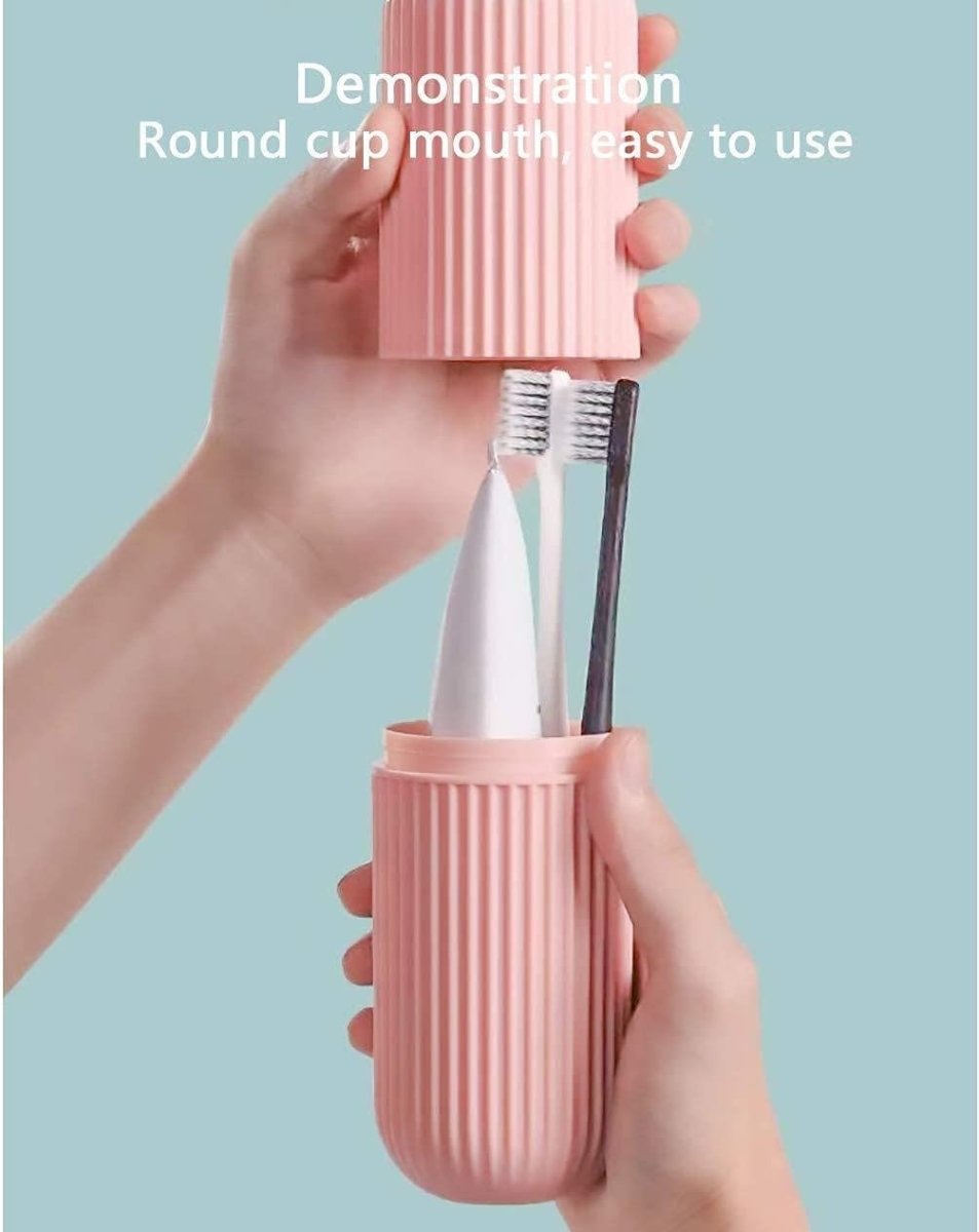 Portable Toothbrush Holder Kit – Travel - Friendly Hygiene Case - Saadiq.pk