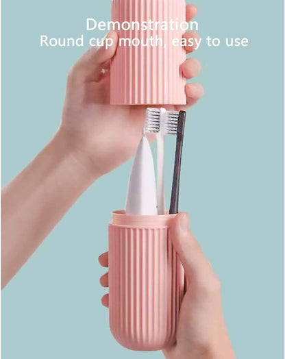 Portable Toothbrush Holder Kit – Travel - Friendly Hygiene Case - Saadiq.pk