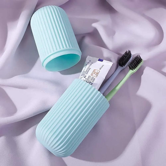 Portable Toothbrush Holder Kit – Travel - Friendly Hygiene Case - Saadiq.pk