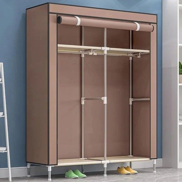Portable Wardrobe Cloth Organizer – Foldable Storage Cabinet - Saadiq.pk