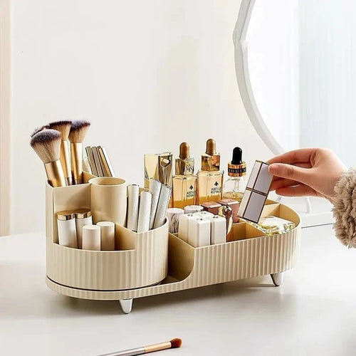 Posh Glamour Beauty Organizer | Multi‑Section Makeup Storage Rack - Saadiq.pk