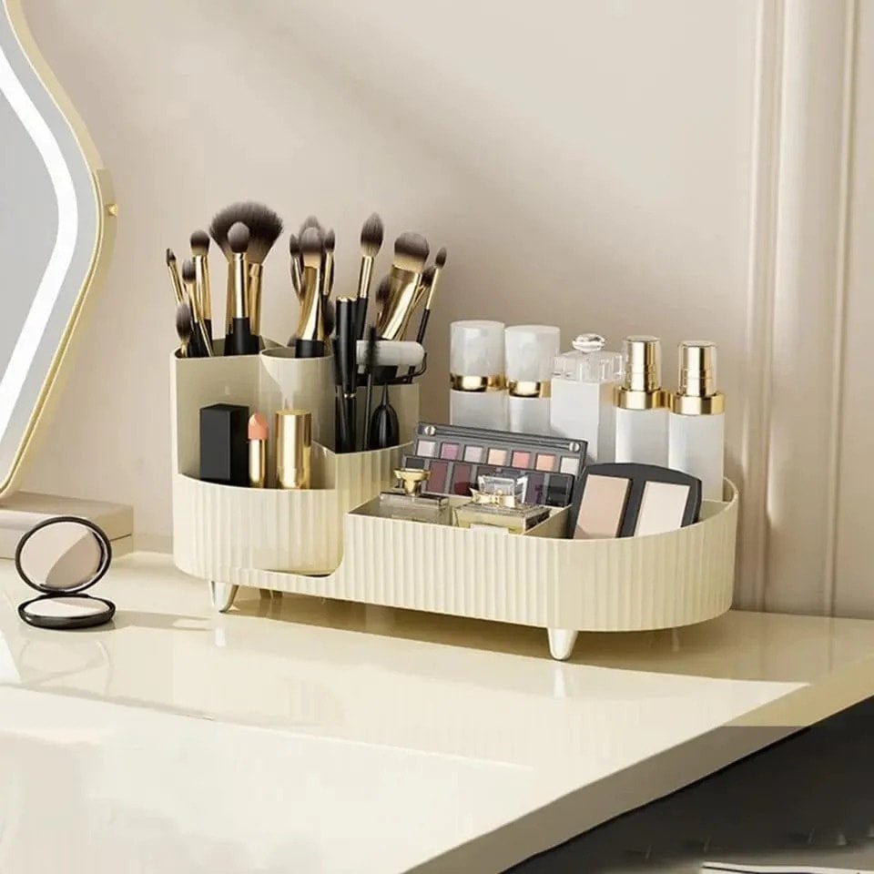 Posh Glamour Beauty Organizer | Multi‑Section Makeup Storage Rack - Saadiq.pk