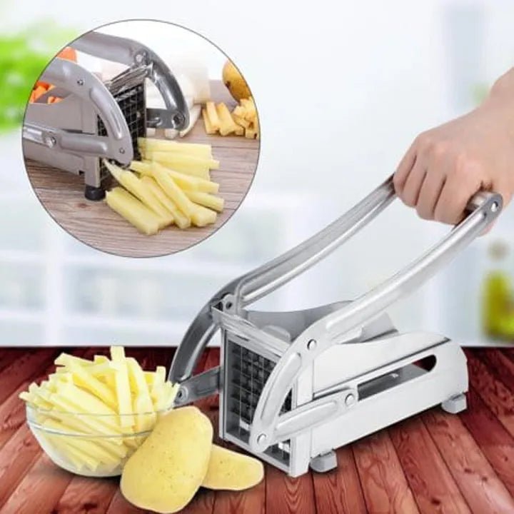 Potato Chipper – French Fries & Wedges Cutter with 2 Blades - Saadiq.pk
