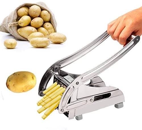 Potato Chipper – French Fries & Wedges Cutter with 2 Blades - Saadiq.pk