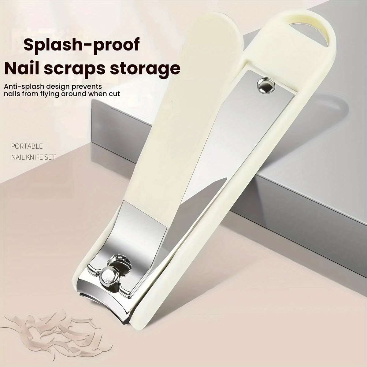 Premium 6pcs Nail Cutter Set – Portable Splash Resistant Grooming Kit for Men & Women - Saadiq.pk