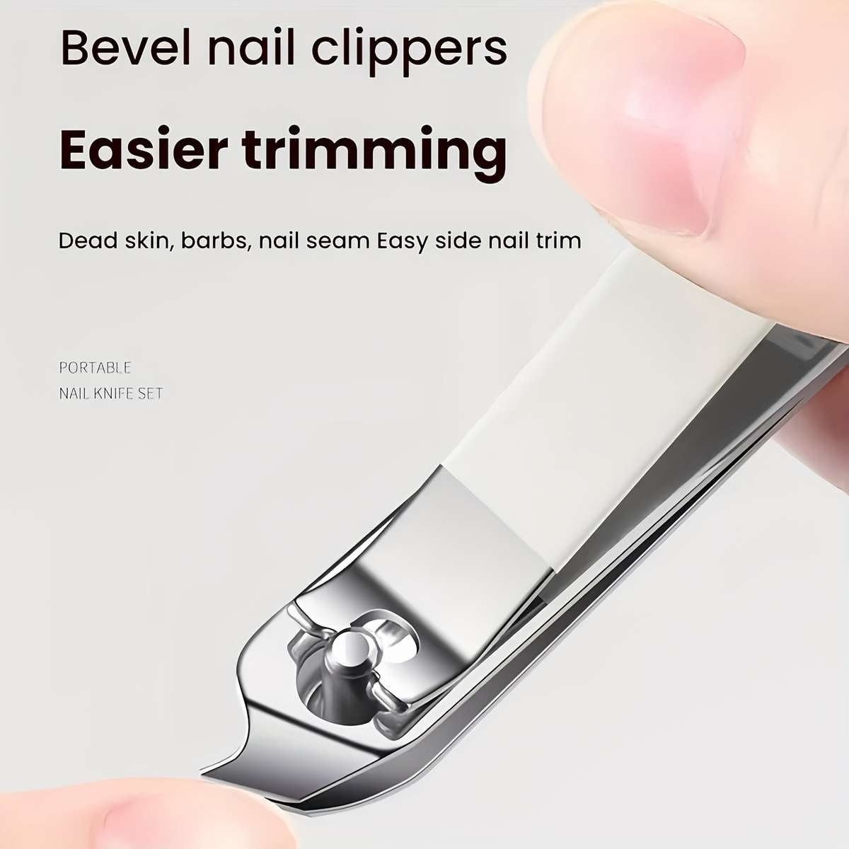 Premium 6pcs Nail Cutter Set – Portable Splash Resistant Grooming Kit for Men & Women - Saadiq.pk