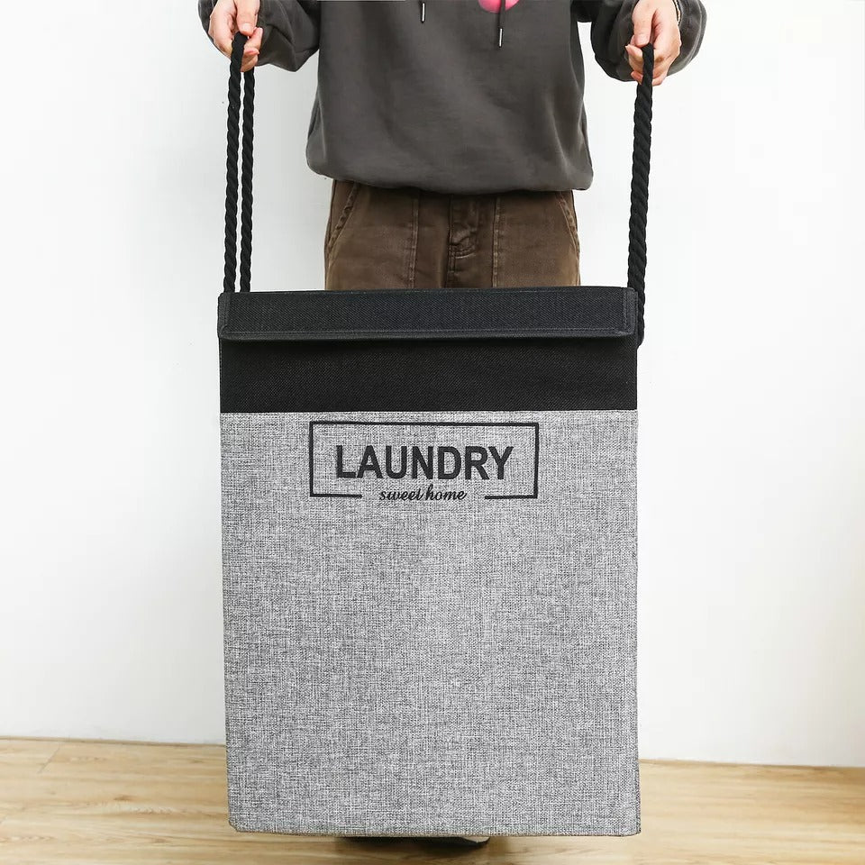 Premium Laundry Basket with Lid – Durable Clothes Storage Organizer - Saadiq.pk
