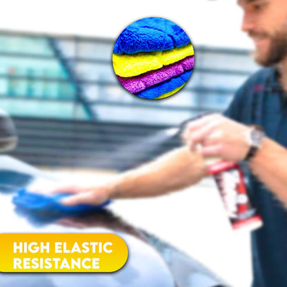Premium Microfiber Car Cleaning Towel – Super Absorbent & Scratch - Free - Saadiq.pk