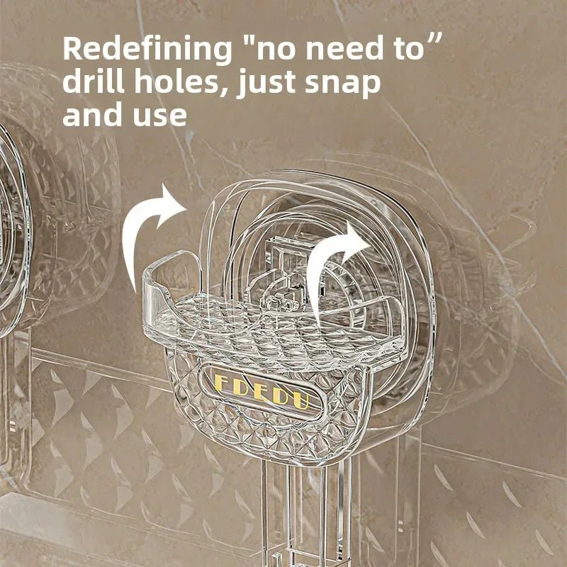 Premium Suction Cup Bathroom Storage Shelf (High Quality) - Saadiq.pk