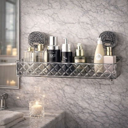 Premium Suction Cup Bathroom Storage Shelf (High Quality) - Saadiq.pk