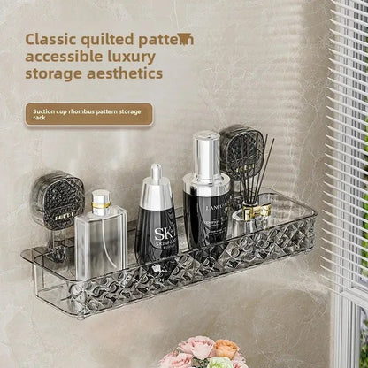 Premium Suction Cup Bathroom Storage Shelf (High Quality) - Saadiq.pk