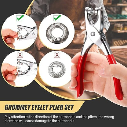 Pro Metal Snap Tool Set — 50 Buttons - Saadiq.pk