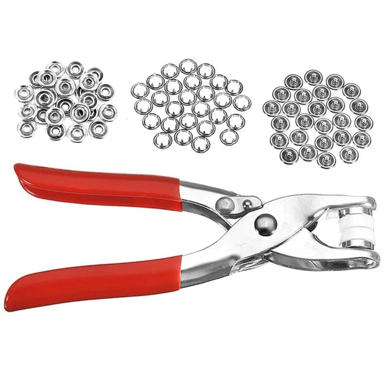 Pro Metal Snap Tool Set — 50 Buttons - Saadiq.pk