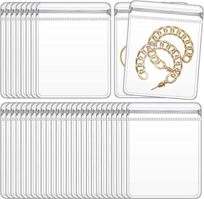 Transparent PVC Zip Bags | Jewelry Storage & Packaging Pouches