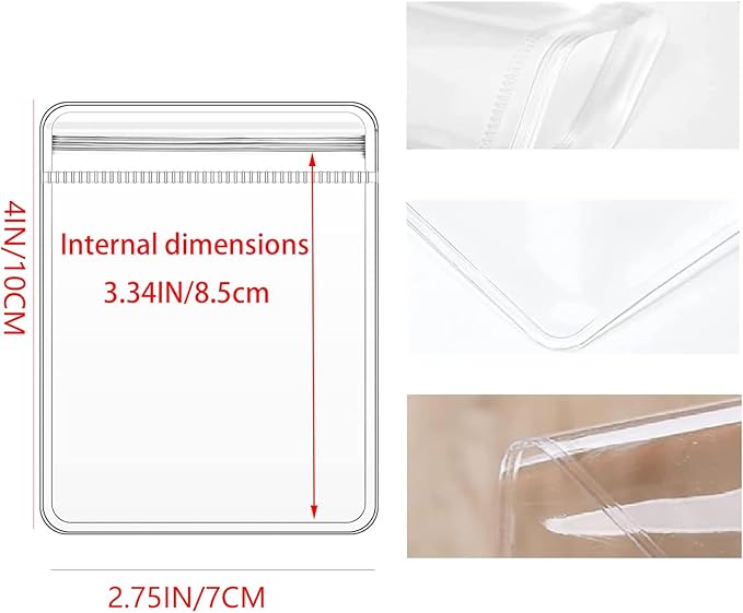Transparent PVC Zip Bags | Jewelry Storage & Packaging Pouches