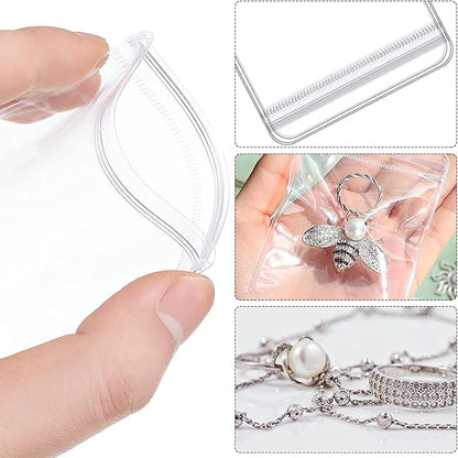 Transparent PVC Zip Bags | Jewelry Storage & Packaging Pouches