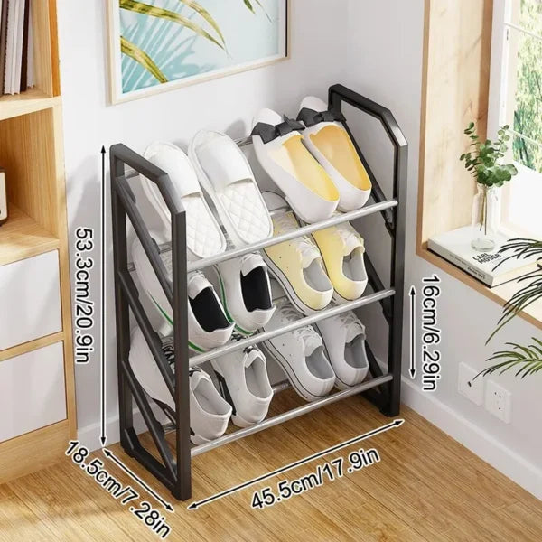 3-layer Shoe Organizer Rack for Home & Bedroom